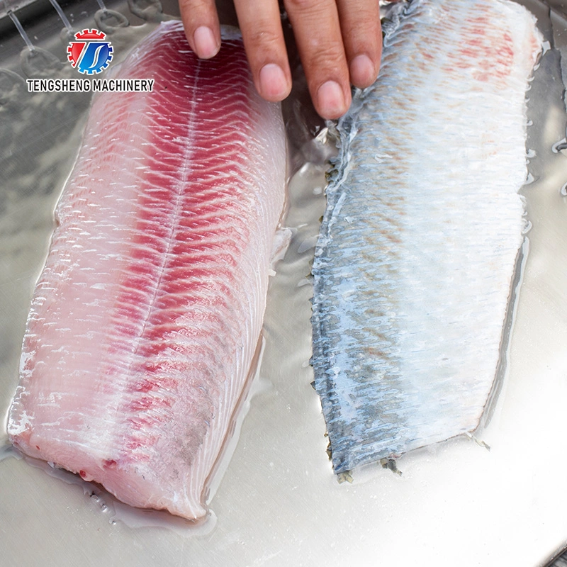 30-50PÇS/min. Processamento de peixe Máquina descascador de peixe pele Remoção descascadora