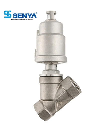 China Senya Pneumatic High-Quality Manufacturer China Supplier Water Electromagnetic Valve 2/2 Ways Pneumatic Angle Valve Sna Series Pneumatic Valve