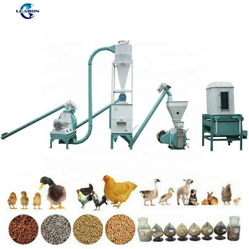 CE 2000kg/H Poultry Feed Manufacturing Equipment Animal Feed+Processing+Machine Rabbit Sheep Chicken Animal Feed Pellet Machine