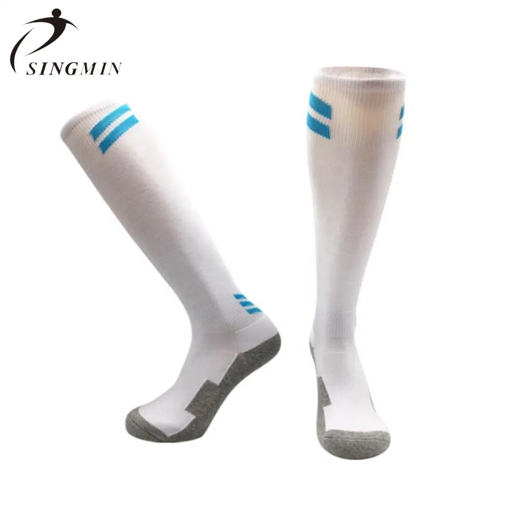 Performance Anti Slip Grip Football Socks Men Knee High Sports Socks Adult Long Tube Stockings