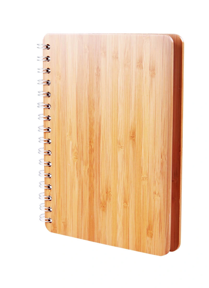 Hardcover Spiral Note Book with Bamboo Cover