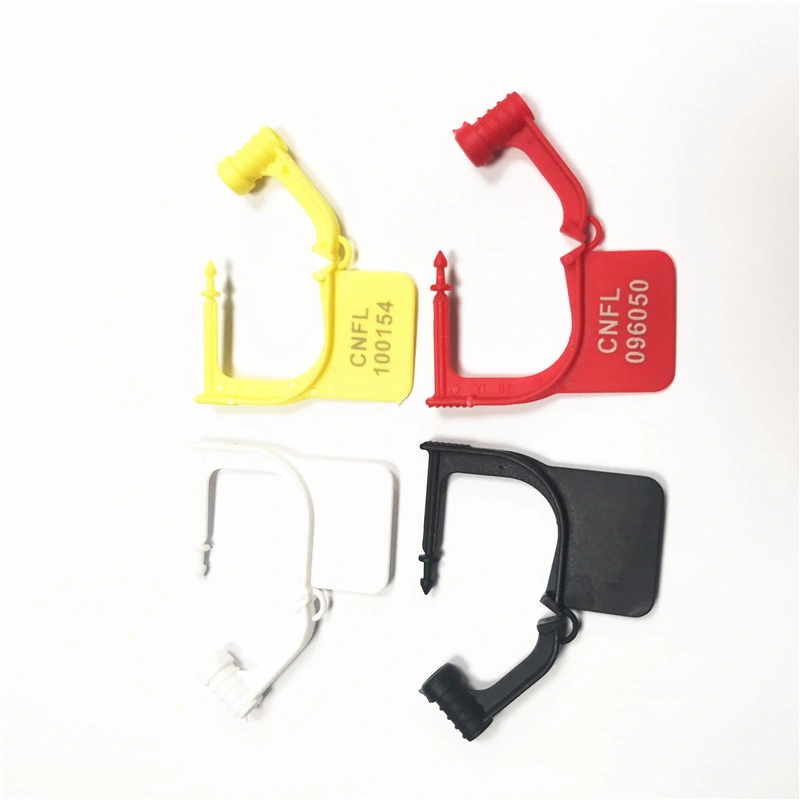 White Red Yellow Black Hospital One Time Use Medical Plastic Lock