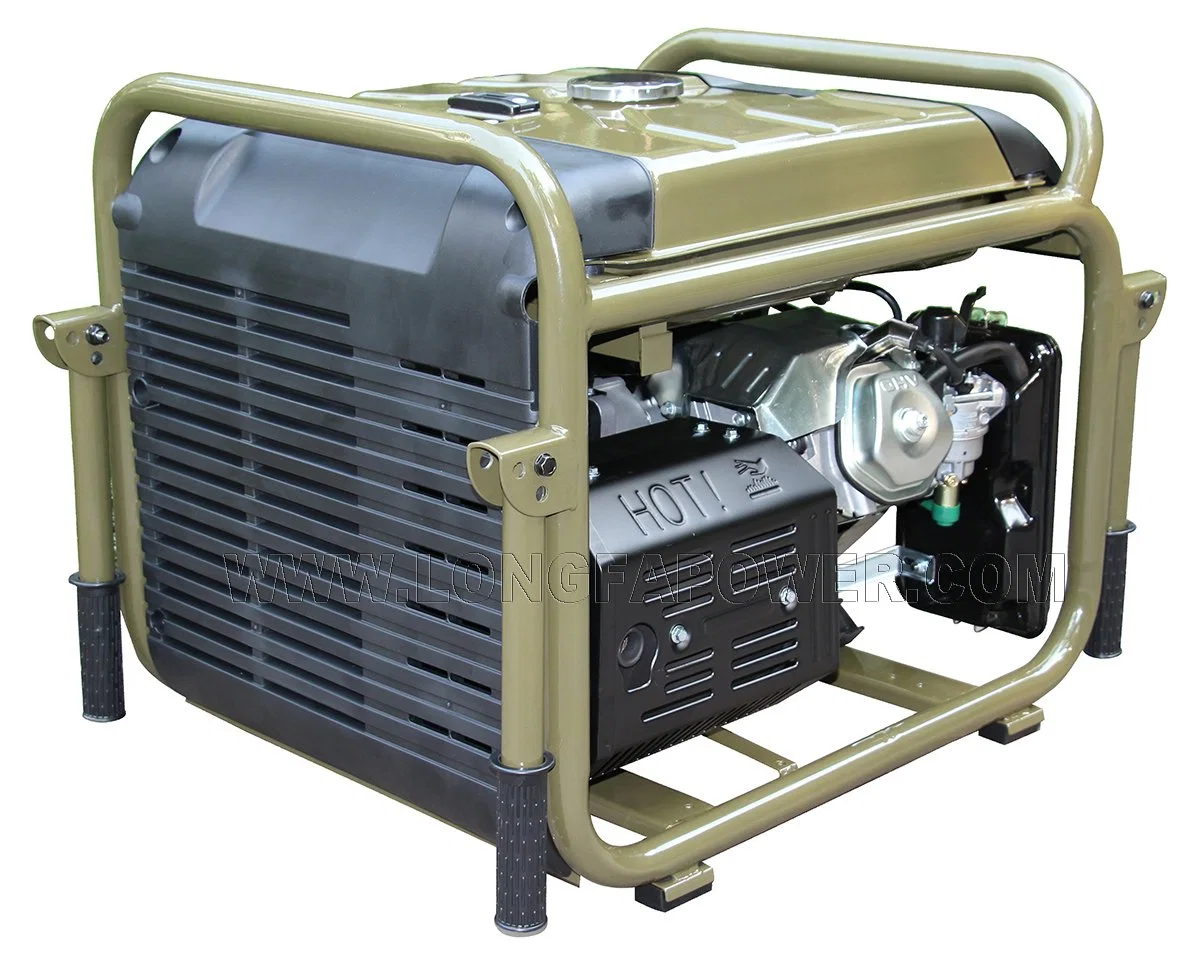 7.5kw 7.5 kVA 8 Kw 8.5kVA 8.5 Kw Kwt kVA 8500 W Watt Voltage Wave Form Thd<3% Alarm>130% Inverter Miltary Arrmy Rador Brushless AVR Portable Gasoline Generator