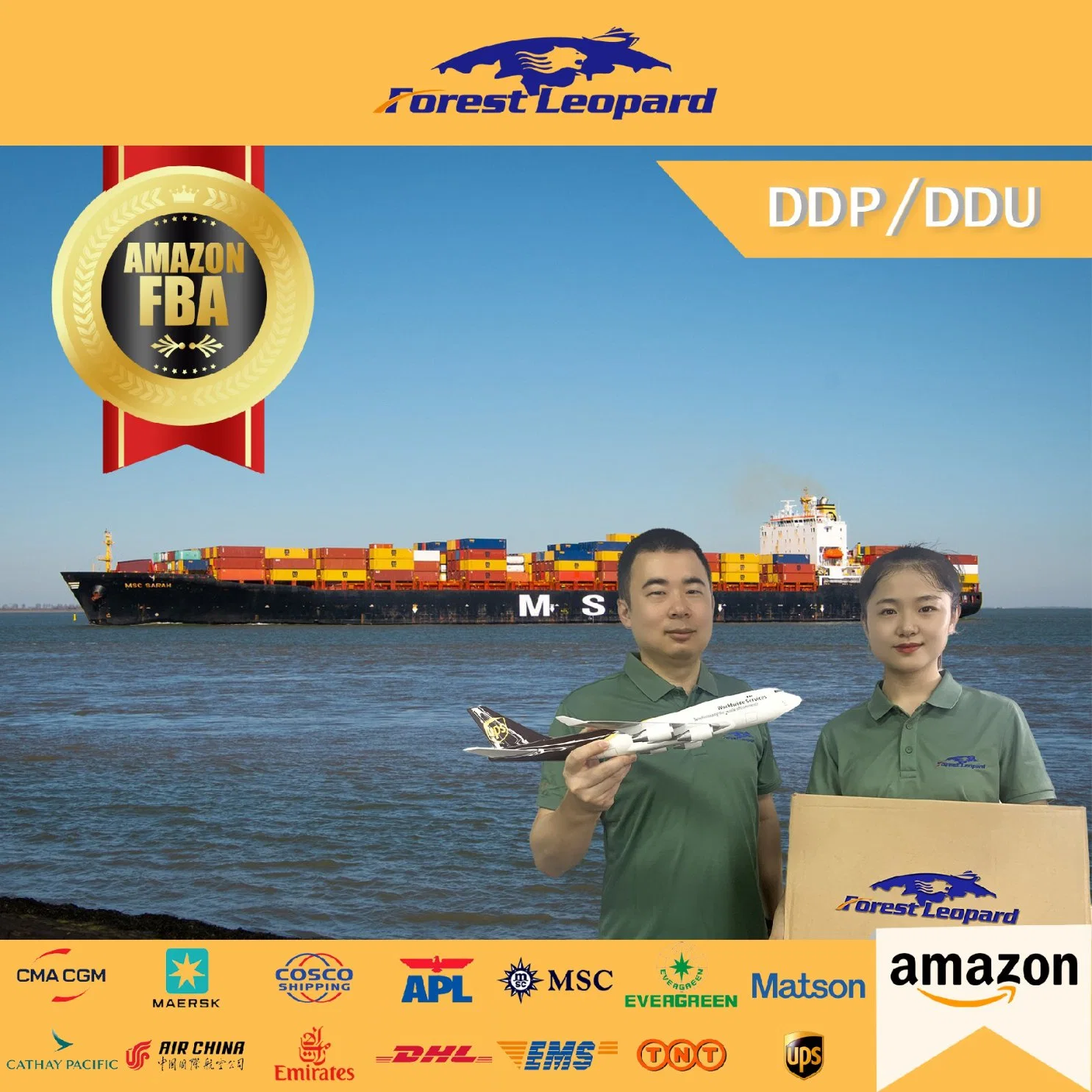 USA Lagertür zu Dor zu Versand durch Amazon Lagerhaus in ca. USA China nach USA Shenzhen Logistics Company DDP Fast Sea