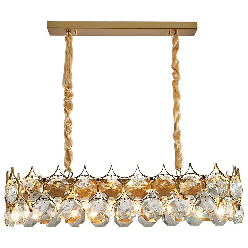 Современным современная роскошь и большими окнами Gold LED хрустальные светильники Светильники
