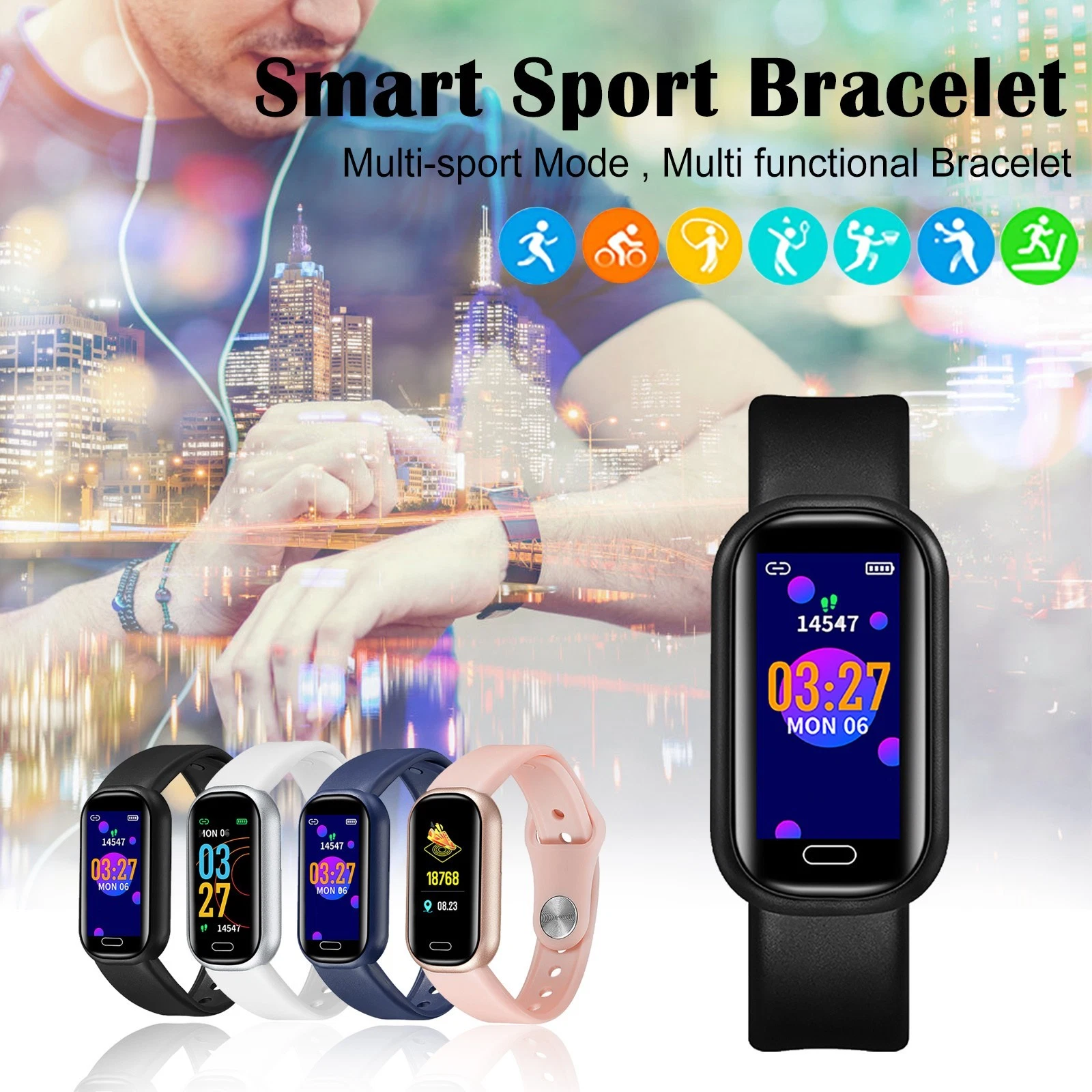 2022 New Y16 Bracelet Wristband Heart Rate Blood Pressure Sports Band Fitness Tracker Waterproof Smartwatch Y16 Smart Watch