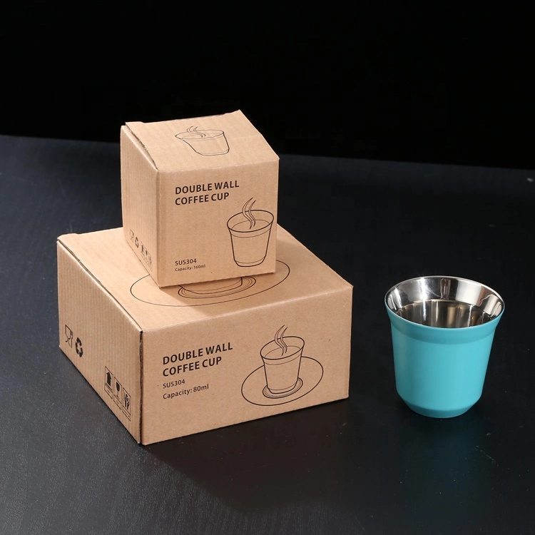 Mini Milk Tea Cup Nespresso Coffee Cup with Custom Gift Box Set