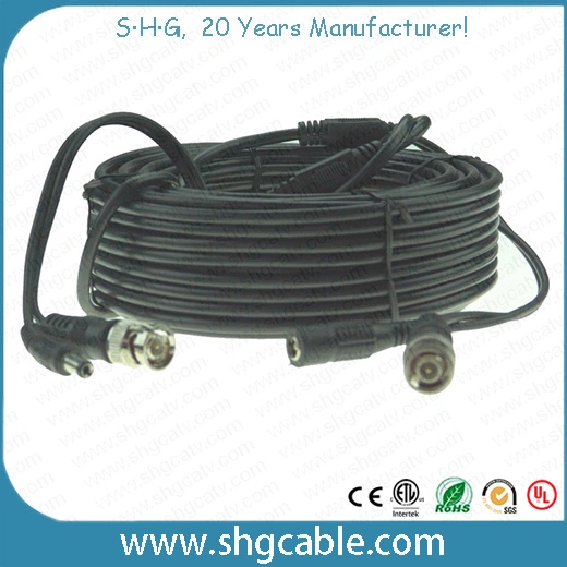 Rg59+2c Power Wires CCTV Cables with Connector