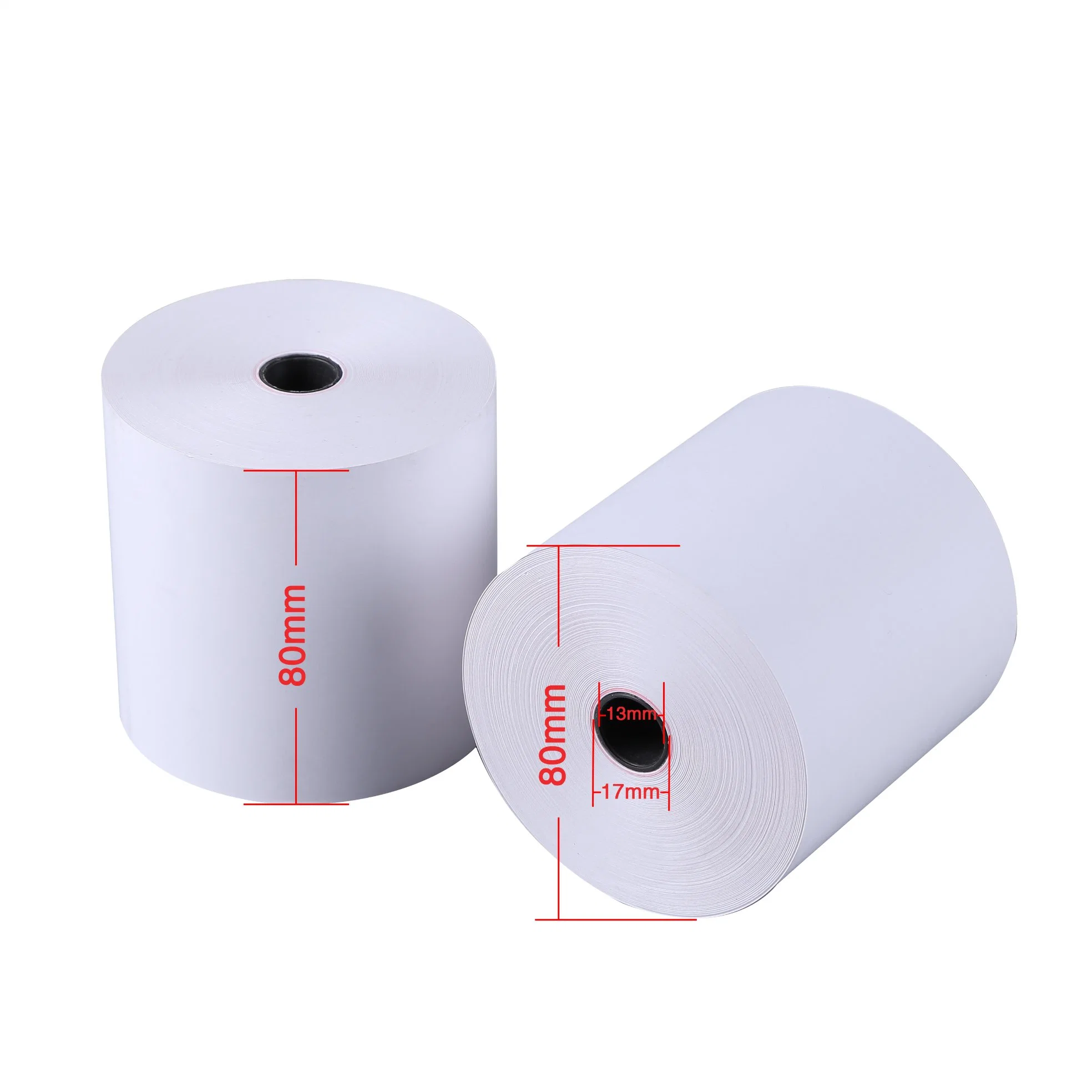 Thermal Paper Manufacturer A4 Ultrasonic 110hg 80X80 80X70 57X40 57X38 Cash Register Till POS Thermal Paper Roll