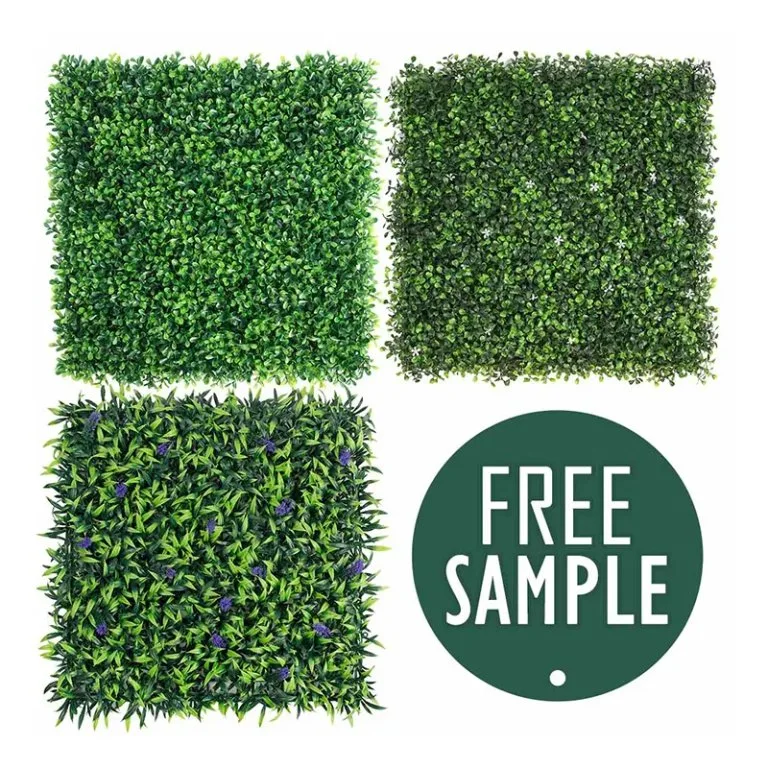 Free Sample Green Plant Grass Wall Artificial Lawn Garden Backyard Home Backdrop Decor Synthetic Simulation Grass Wall for Indoor Outdoor