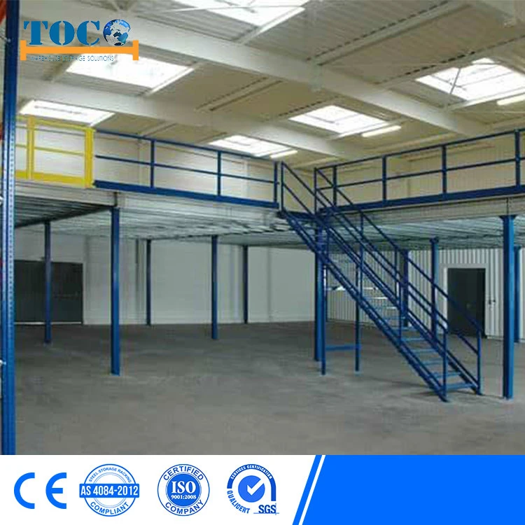 Steel Platform Raised Floor Mezzanine Rack Multi Tier Storage Factory