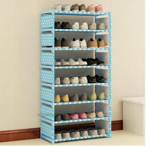 Armoire de racks de chaussures Chaussures de grande capacité de stockage de mobilier de maison DIY Rack simple chaussure Portable (FS-06A)