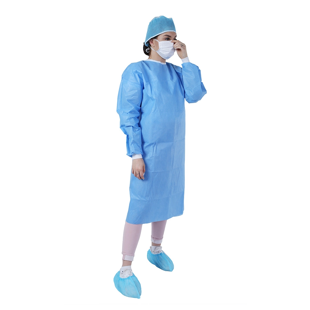 Morntrip Isolation Insulation Non Woven SMS Protective Surgical Disposable Long Sleeve Gowns for Medical