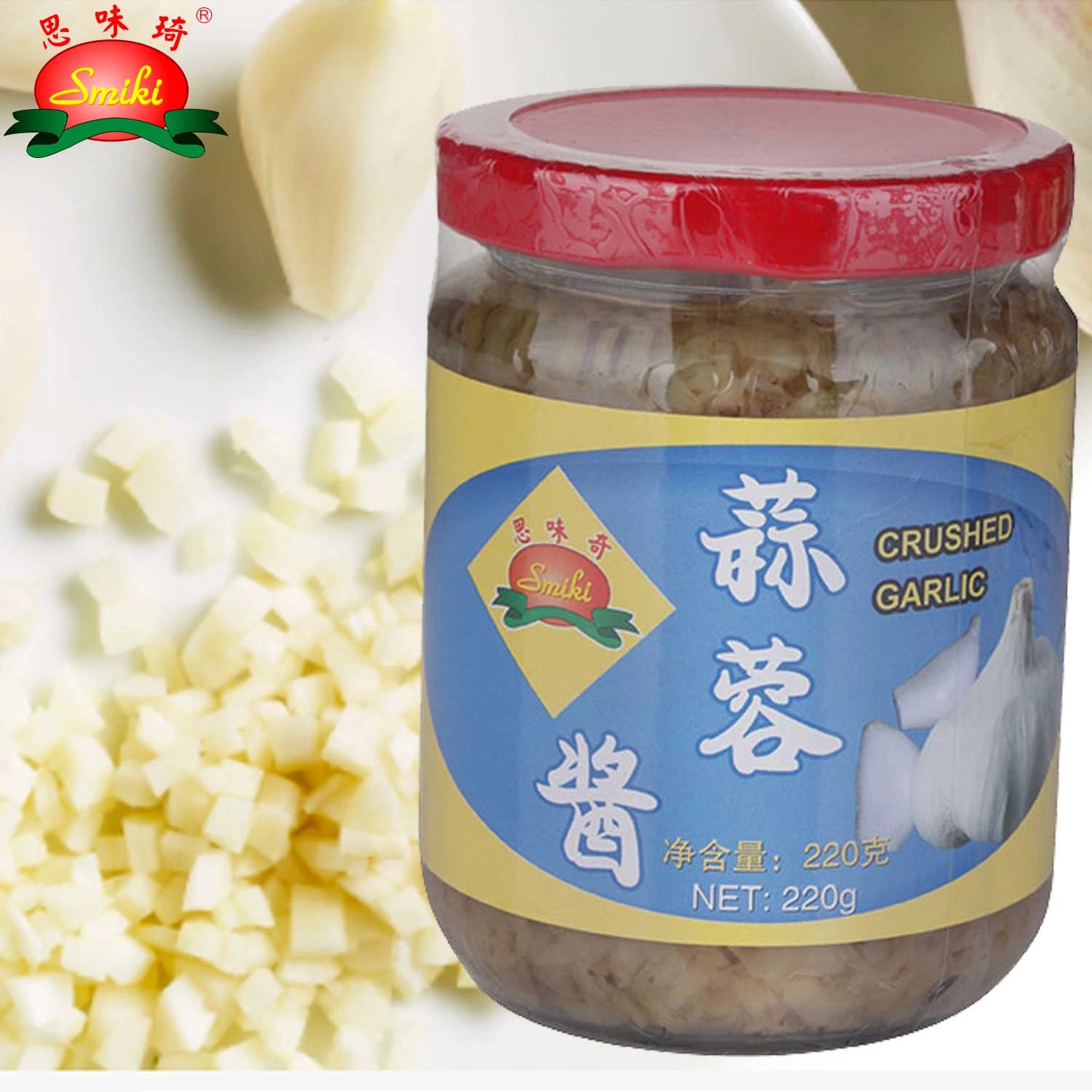 China Exporter Ajo picado orgánico/Ajo triturado hecho de Natural fresco Ajo