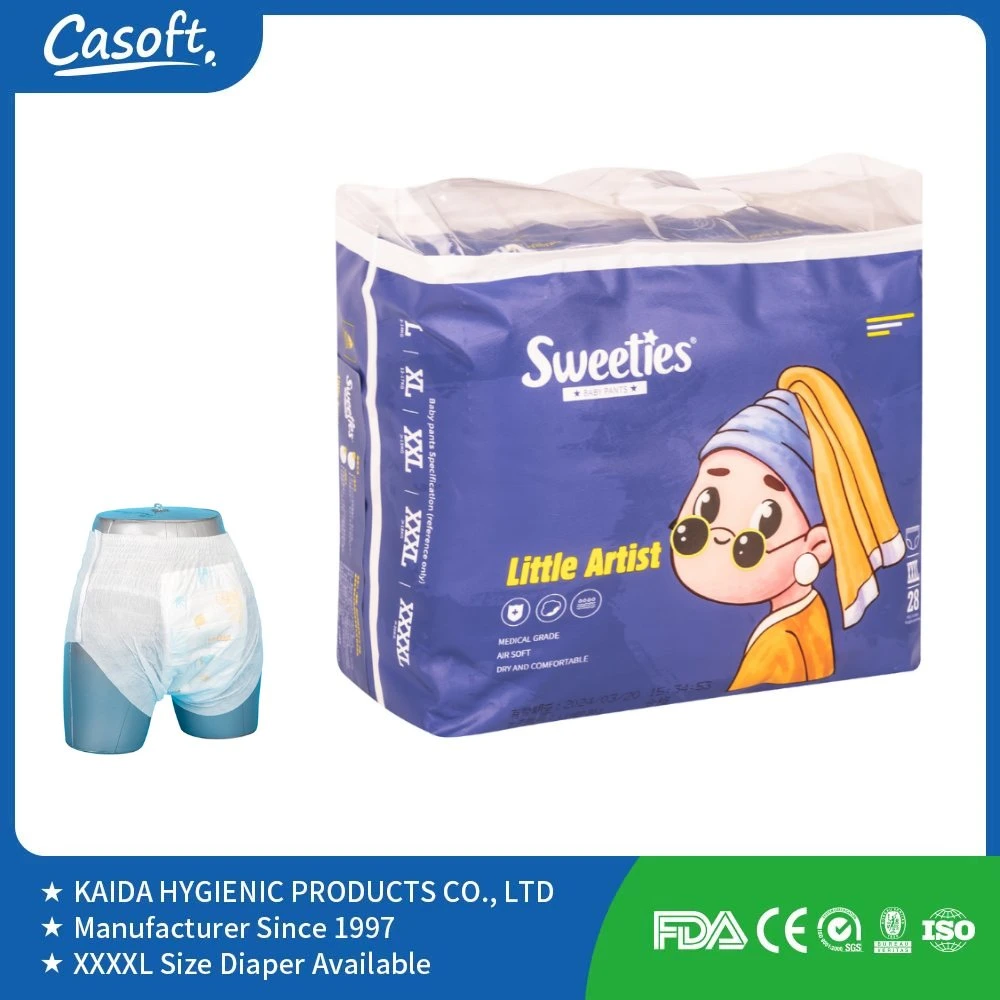 Casoft Breathable Soft Non-Woven Ultra Thin Old Kids Pant Diaper Chinese Manufacturers OEM&ODM Baby Goods Supplier in America Korea Japan Market