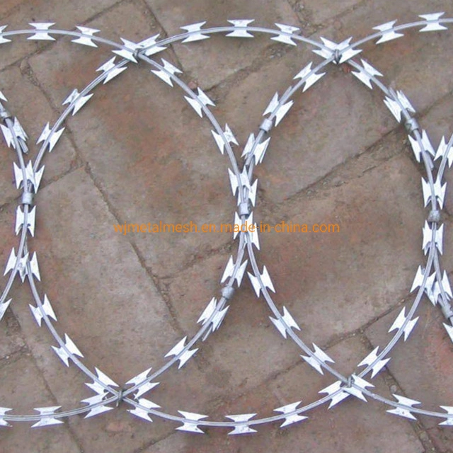 Hot Dipped Galvanized Military Concertina Razor Blade Barbed Wire