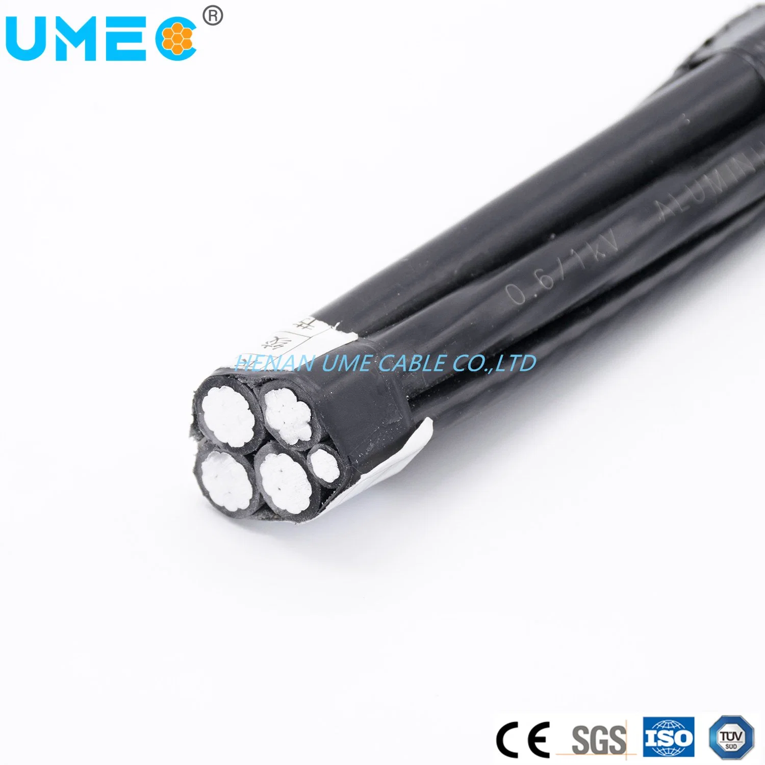 Electrical Wire Cable 0.6/1kv PVC/XLPE/PE Insulated Overhead Electric Transmission Aerial Bundled Cable Power ABC Price for Electricity Overhead