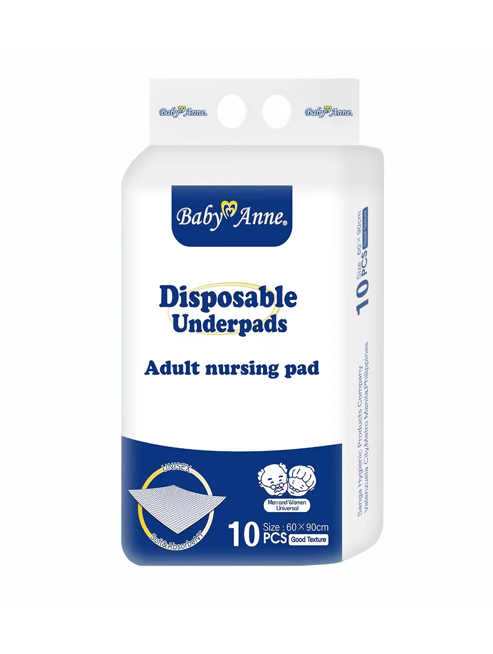 Manufacturer Absorbent Disposable Adult Incontinence Nursing Underpad