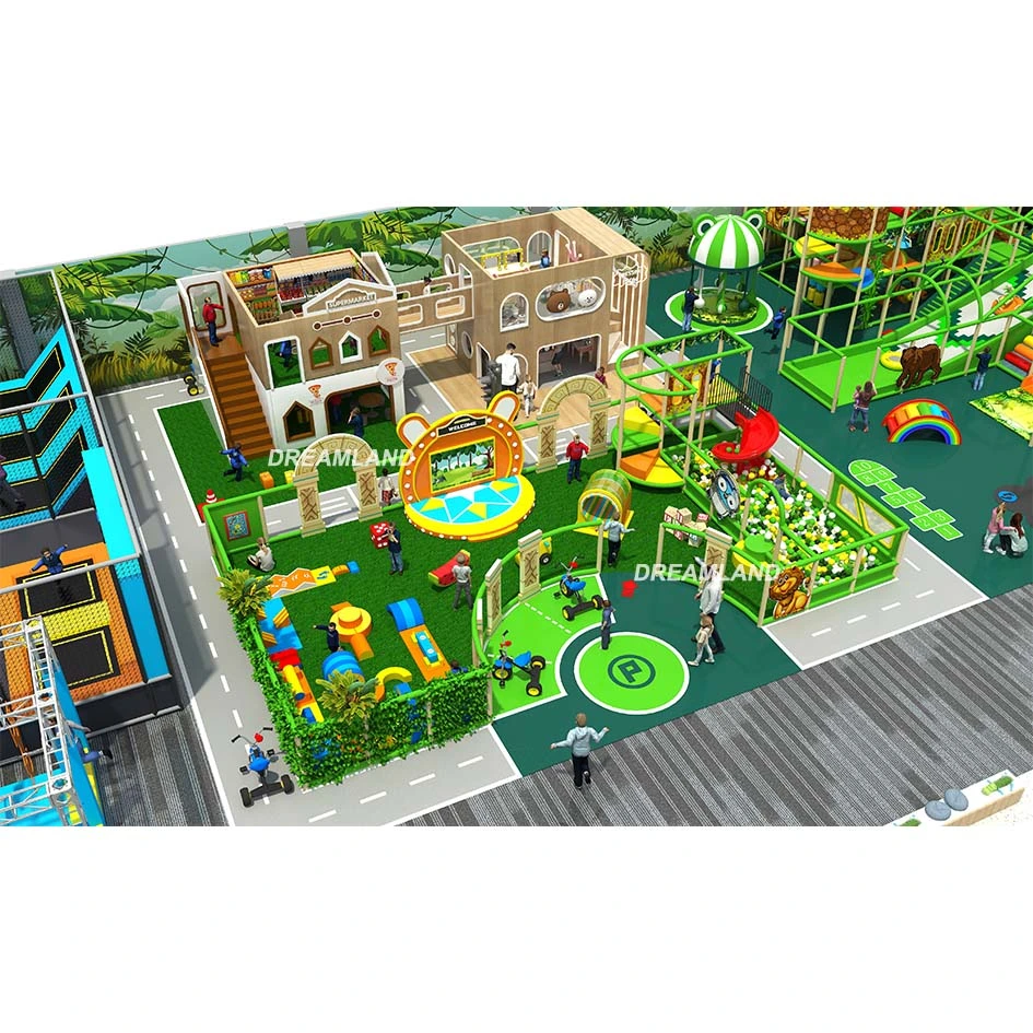 Günstige Lustige Dschungel Kleine Indoor Kinder Spielen Spielplatz Eqipment Unterhaltung Parken