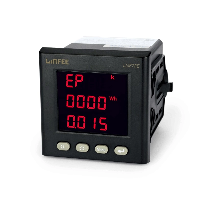 Lnf72e-C Multifunction Power Meter with RS485 Energy Electric Meter for Electricity Monitoring System