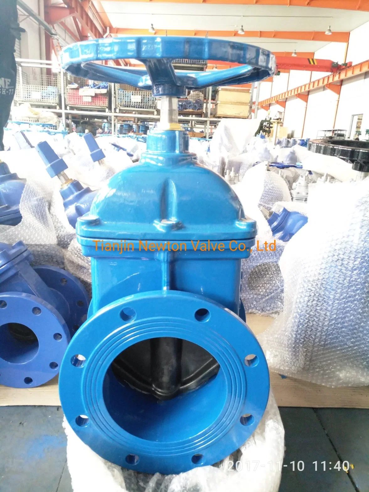 Competitive Price BS5163 Ggg50 Pn10 Pn16 Flange Type Non Rising Stem Flange Type Soft Sealing Resilient Seat Ductile Iron Cast Iron Gate Valve