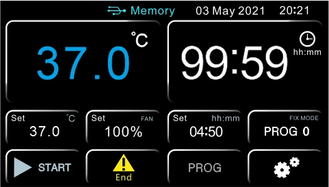 CE (-10~80 grado) Control de temperatura de refrigeración incubadora móvil inteligente con pantalla táctil de control y grabación de datos y la esterilización UV