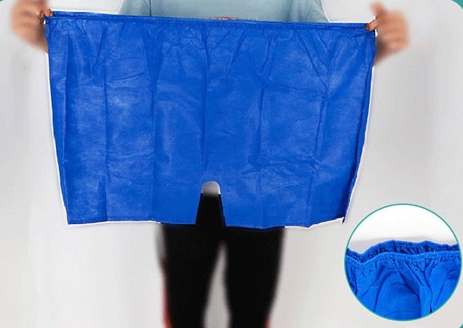 Ropa interior azul desechable no tejidos boxeador los hombres pantalón corto para el SPA