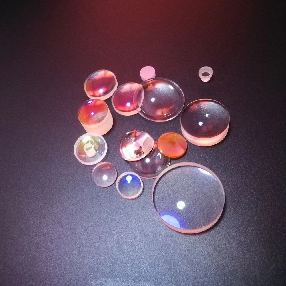 Lente óptica de vidrio de cuarzo de sílice fundida UV con recubrimiento de Ar