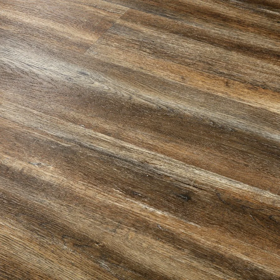 Échantillons gratuits OEM extérieur bois plastique composite planches bois Texture 3D Embossed Floor composite cliquez sur WPC Vinyl Flooring with Bon prix