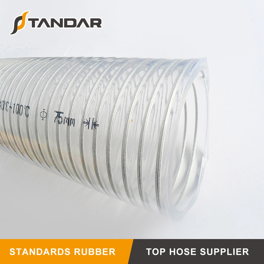 Stainless Steel Wire Spiral FDA Silicone Rubber Reinforced Hose