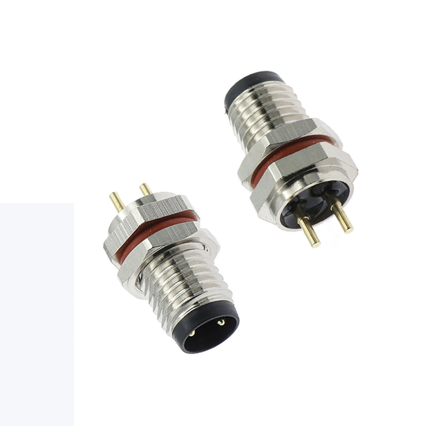 Waterproof Round Straight Connector M8 Socket for Electronic Components