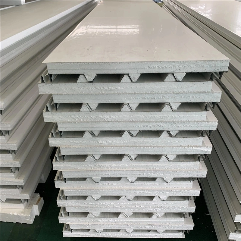 Building Material Rockwool Glasswool EPS PU Sandwich Panel for Steel Structure Wall and Roofing