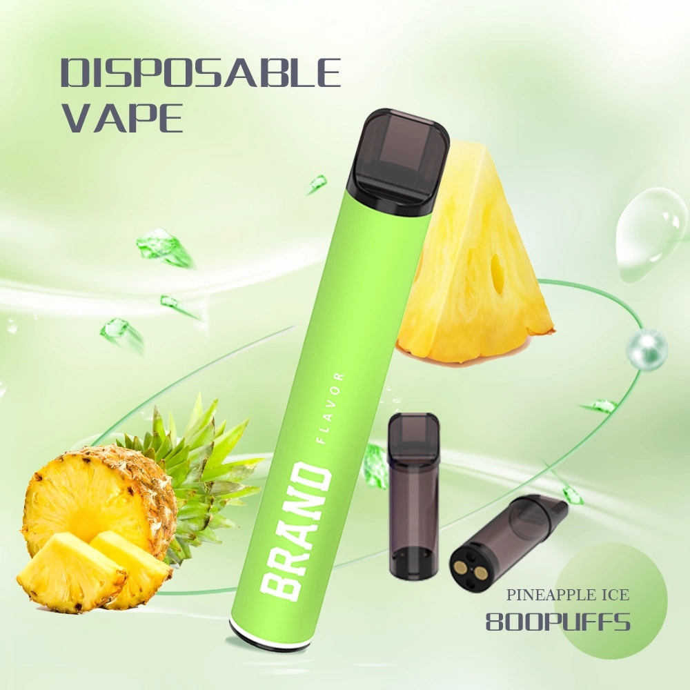 Nouvelle cartouche de vapotage jetable de haute qualité Pod Pod prérempli 600 bouffées Stylo de vapotage