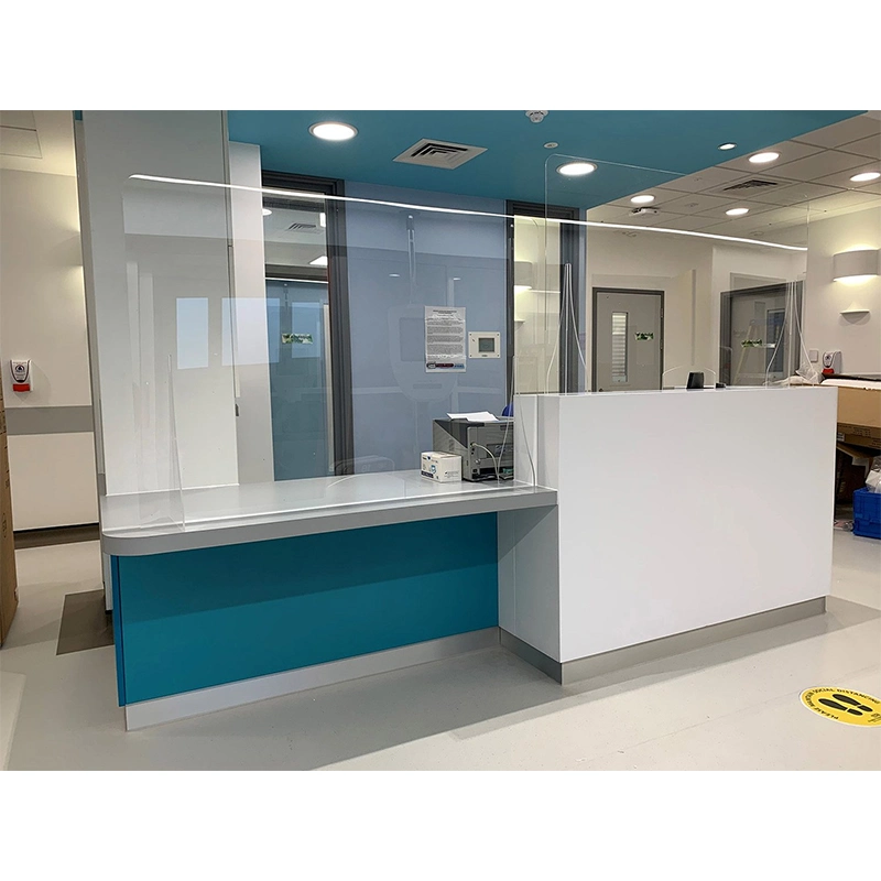 Modern Simple Portable Design Reception Counter Front Desk Community Hospital White and Small Reception Desk Made by Marble