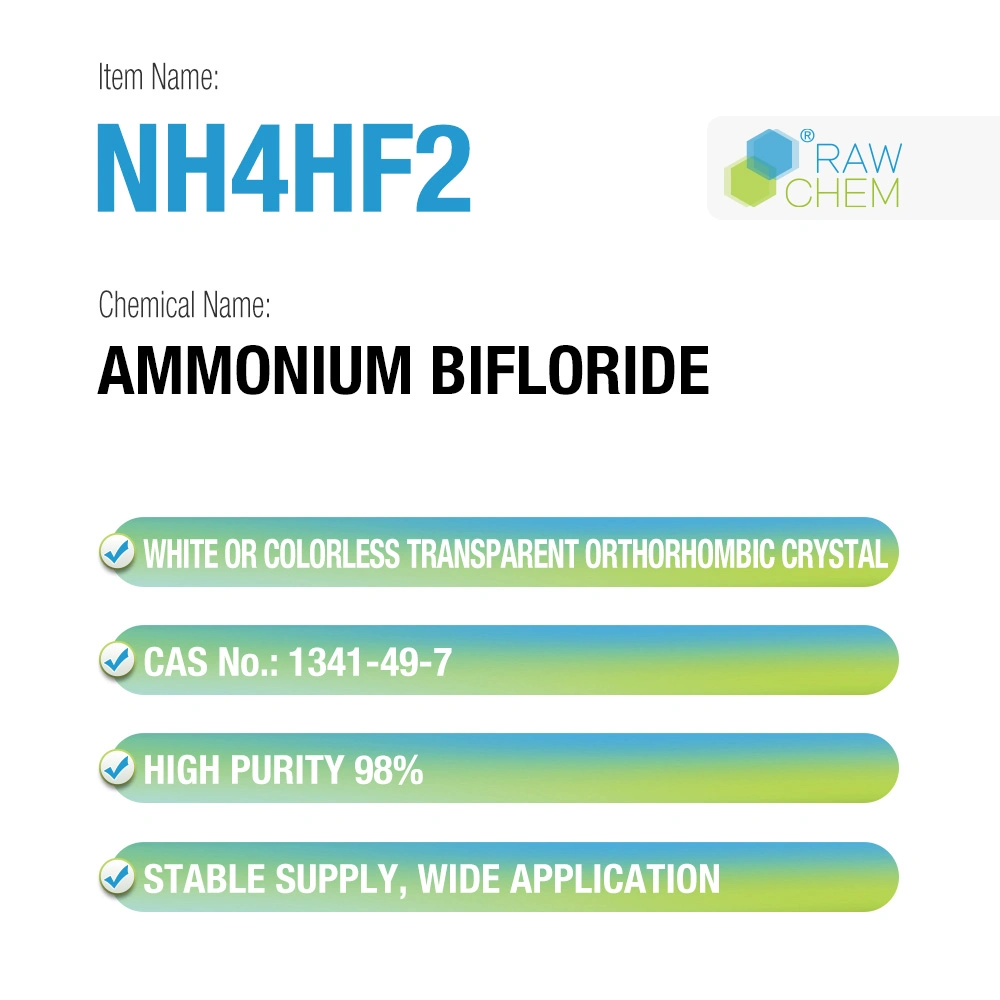 La pureza del 98% de hidrógeno de amonio Difluoride Conservante para