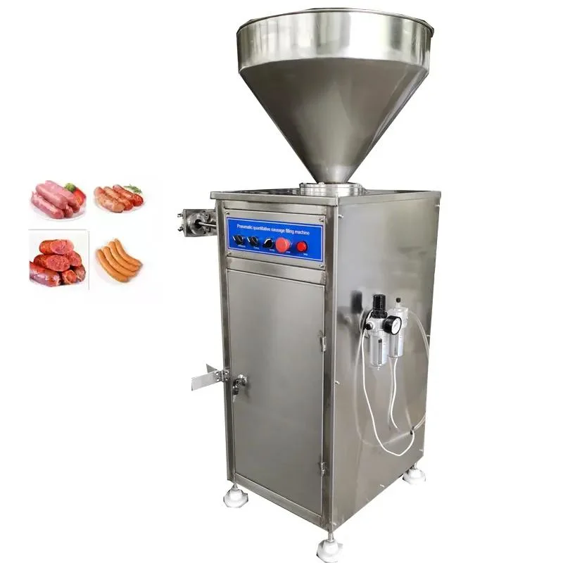 China Factory Price High Quality Pneumatic Quantitative Twisting Enema Machine Stainless Steel Vertical Sausage Automatic Filling Machine