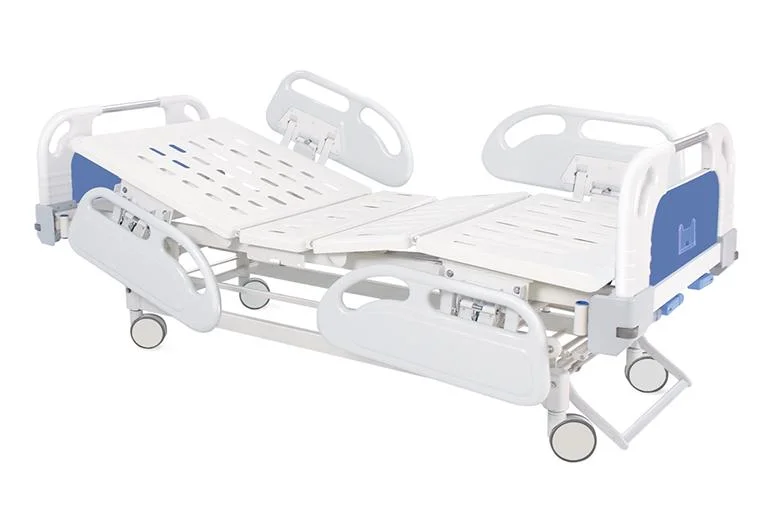 [CH-M03D] Manual Three Cranks Three Functions Adjustable Medical Hospital Bed on Casters for Patients as Hospital Furniture -F