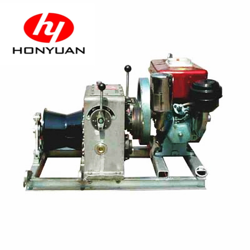 Hot Sales Diesel Engine Powered Cable Pulling Winch Machine