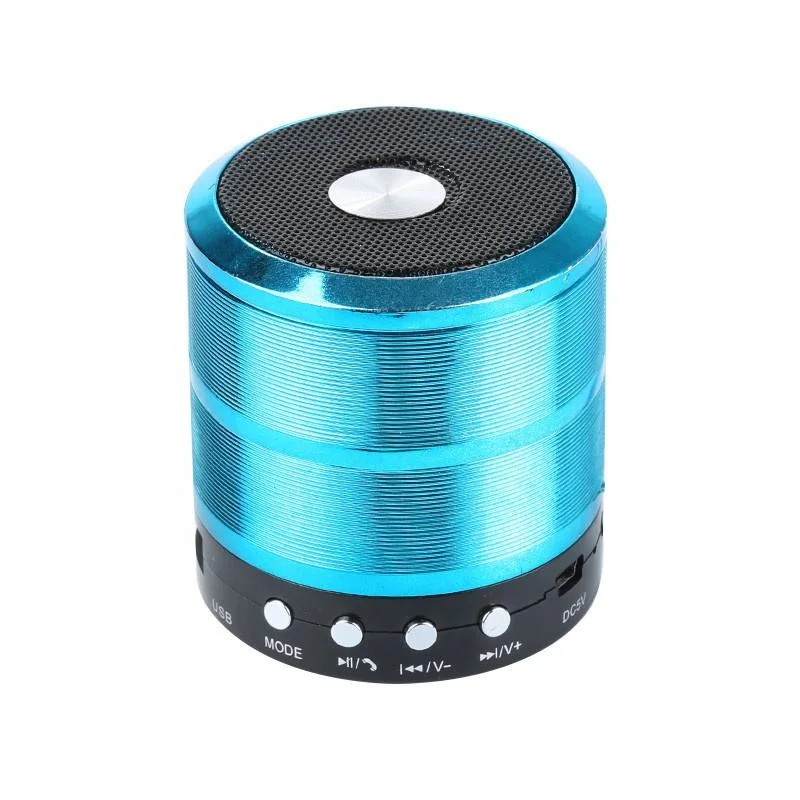 Ld-887 Bluetooth Speaker Metal Small Steel Cannon Portable Mini Stereo Subwoofer Cross-Border Gift-Silver