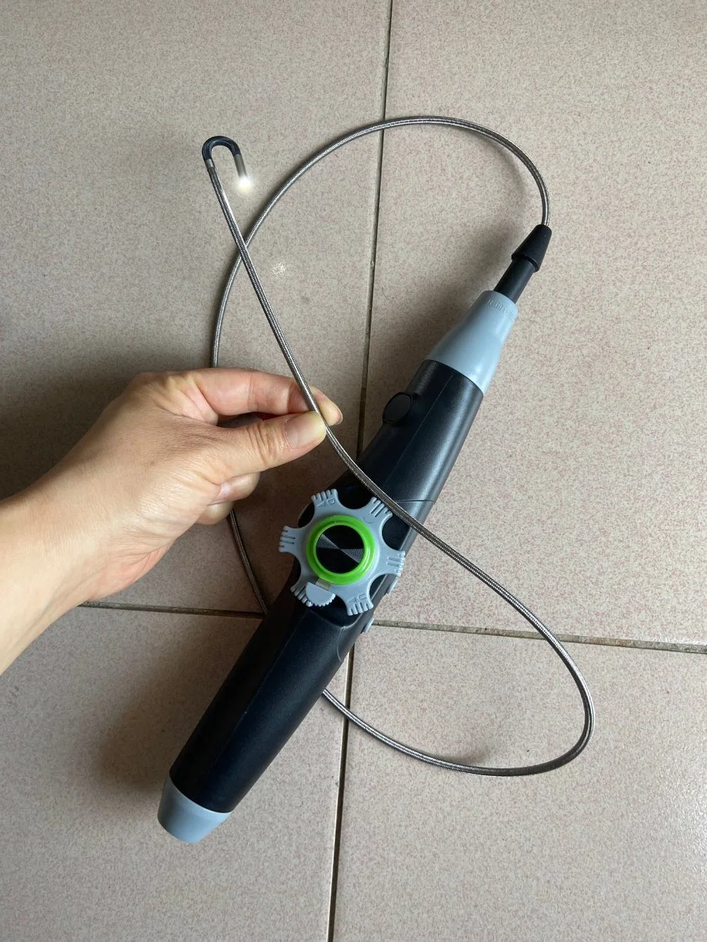 Portable Industrial USB Borescope with 2 Way Articulated WiFi Endoscope, 1m Working Cable, Connect Android/ISO