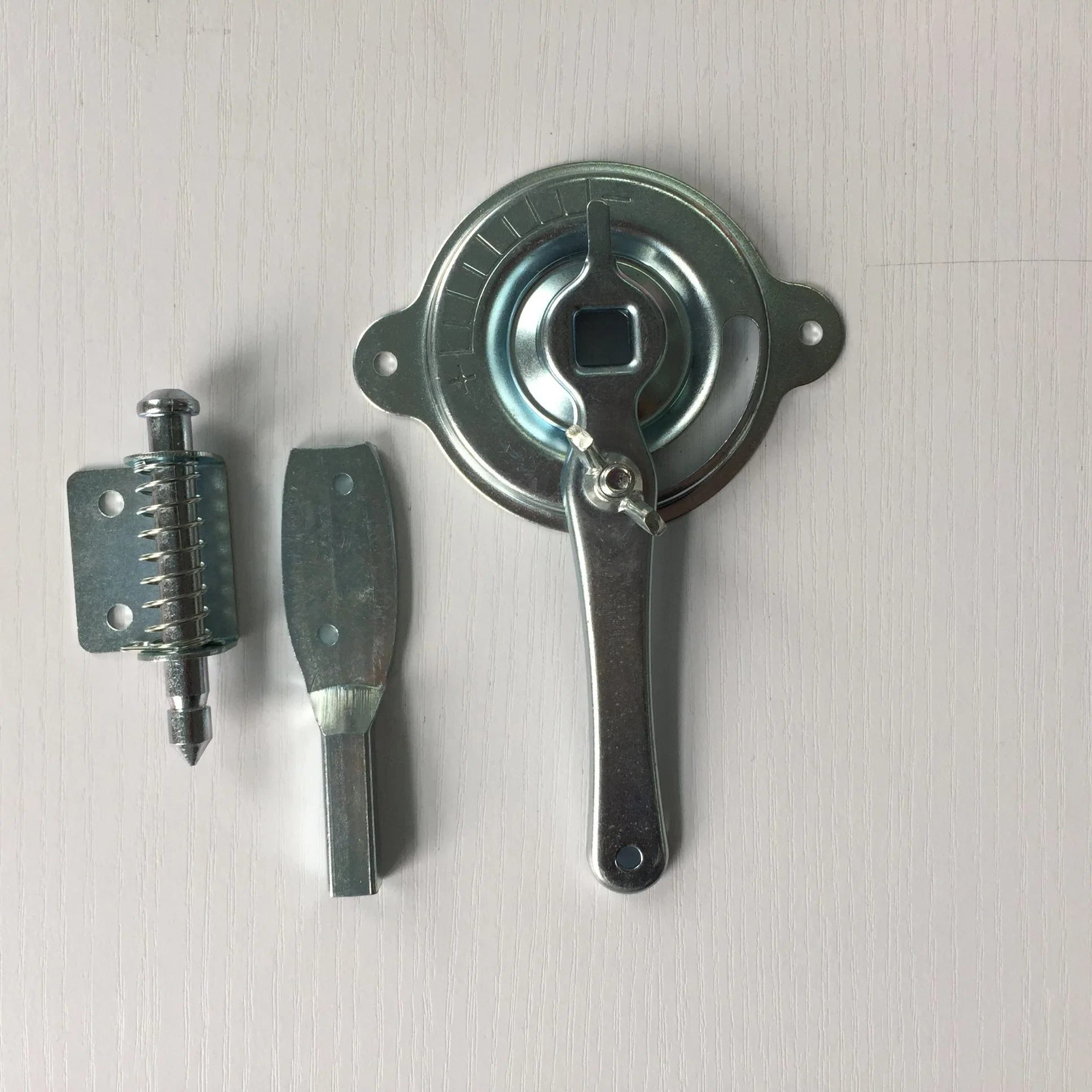 Hvac steel damper quadrant handle dial regulator sets with shaft lock spindles end bearing accessories for volume control damper