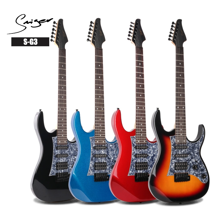 Most Popular Multi Colors Basswood Electric Guitar