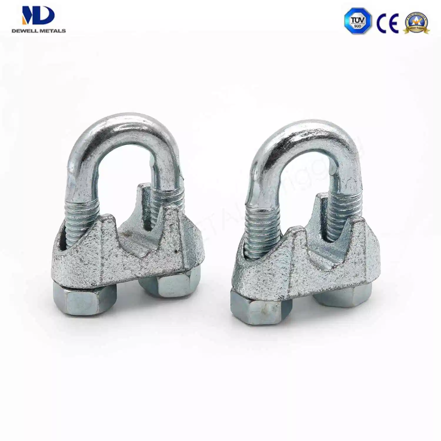 Professional Manufacturer of Electric Galvanized Cable Clamp Casting Malleable Base Type a Wire Rope Clip