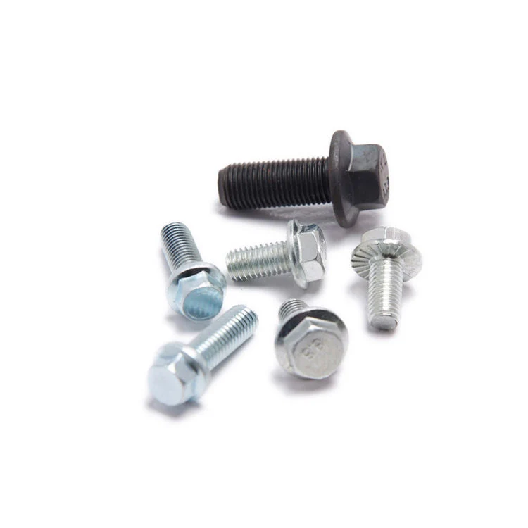 Carbon Steel Flange Bolt with Serrated Stainless Steel Flanged Hex Head Screws DIN6921/ GB5789/ GB5787/ JIS 1189 Flange Bolts