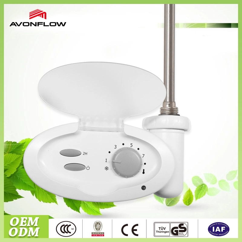 Elemento calefactor de agua eléctrica Avonflow con control de temperatura de cuarto de baño calentador de toallas