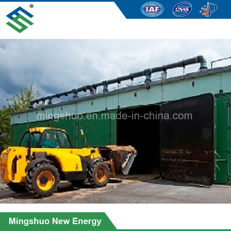 Dry Fermentation Biogas Plant for High Ts% Organic Waste Cow Dung