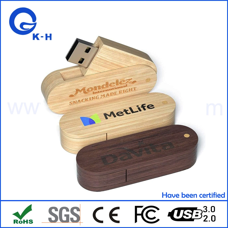 Umweltfreundliche Holz USB Low Price Flash Memory Pen Drive 16GB 32GB