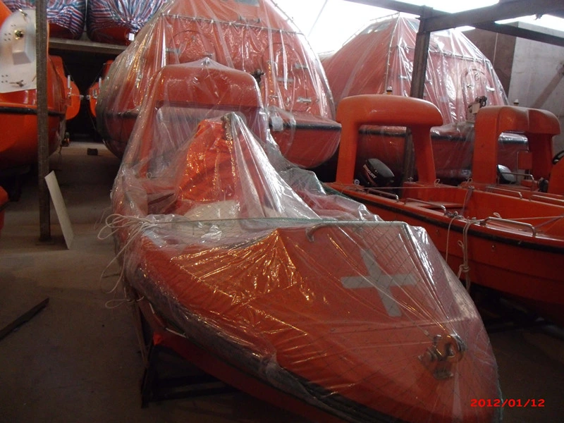 Solas Lifesaving Boat, 7.5m China Fiberglass Marine Open Life Boat