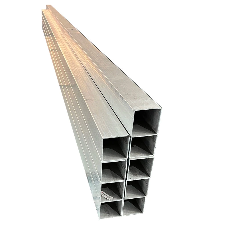 High quality/High cost performance  Corrugated Square Tubing Galvanized Steel Pipe Iron Rectangular Tube Price for Carports