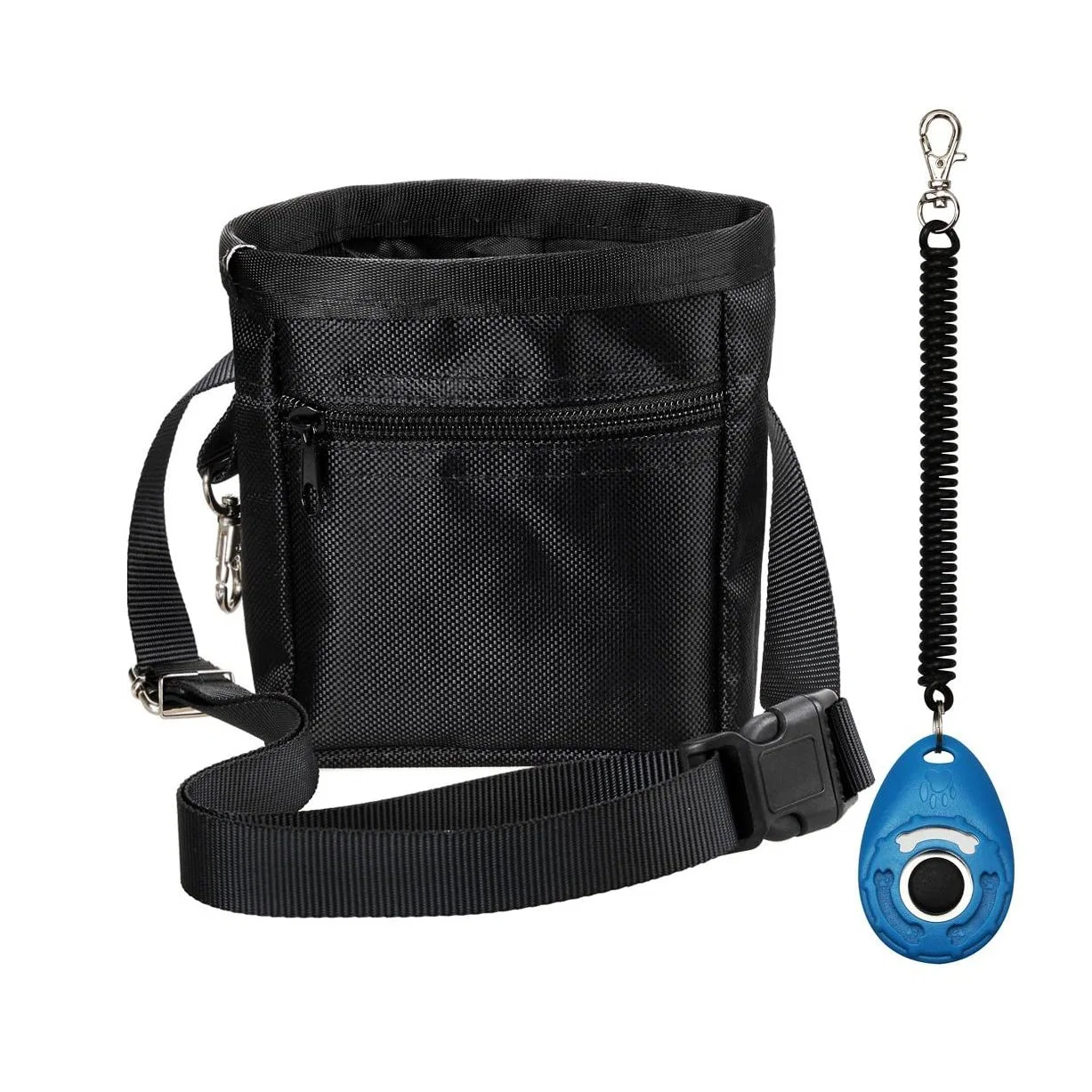 2020 Hot Selling in Amazon Sport Style Dog Treat Training Pouch Bag with Adjustable Strap and One Set of Training Clicker